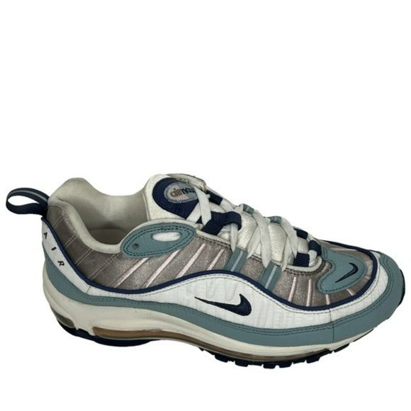 Nike Air Max 98 Premium Ocean Blue CK0832 Running Athletic Shoes Size 8.5 - Picture 8 of 16